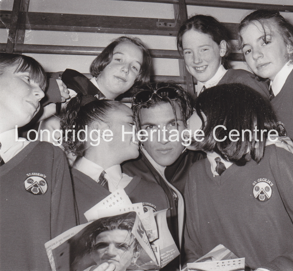 513A - St Cecilia's High School - Visit by Peter Andre - 1995